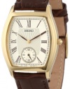 Seiko Men's SRK008 Brown Leather Strap Watch