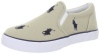 Polo Ralph Lauren Kids Bal Harbour Repeat Sneaker (Toddler/Little Kid),Khaki/Navy Ponies,3 M US Little Kid