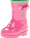 Polo by Ralph Lauren Ralph Rain Boot (Toddler/Little Kid/Big Kid),Pink/Green,9 M US Toddler