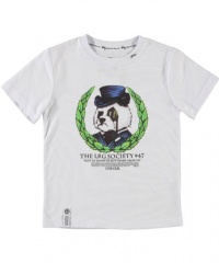 LRG Society Panda T-Shirt (Sizes 4 - 7) - white, 7