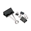 ACCO Mini 0.5 Inch Binder Clips, 0.25 Inch Capacity, Black, 12 Clips per Box (A7072010)