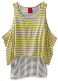 Ella Moss Girls 7-16 Wren Tank Top, Lemon, 10