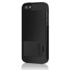 Incipio KickSnap for iPhone 5 - Retail Packaging - Obsidian Black / Obsidian Black