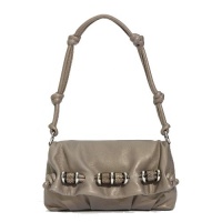 Michael Kors 'Tonne' Shoulder Flap Calf Leather with Krung Bag - Fumo