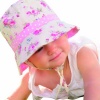 Millymook Girls Reversible Cotton Sun Hat Vintage Bucket -Pink, UPF50+