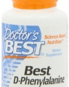 Doctor's Best Best D-phenylalanine (500mg), Vegetable Capsules, 60-Count