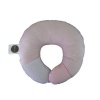 BabyMoon Pillow for Flat Head Syndrome & Neck Support (Pink Dot)