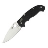 Spyderco Manix2 G-10 Plain Edge Knife, X-large Knife, Black