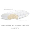 LinenSpa® Shredded 100% Natural Talalay Latex Pillow with Luxurious Bamboo Washable Cover