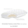 LinenSpa® Shredded 100% Natural Talalay Latex with Gel Fiber Pillow with Luxurious Bamboo Washable Cover