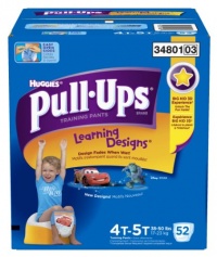 Pull-Ups Learning Designs Training Pants for Boys, Giga Pack, Size 4T-5T, 52 Count