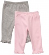 Carter's 2-Pack Pants - Pink/Gray-9M