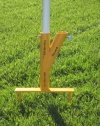 The Original Umbrella Stand - Use Anywhere, Sand or Grass, Easy to Use, Yellow with Thumbscrews