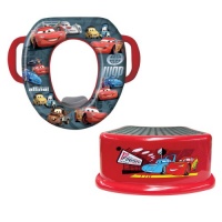 Disney Soft Potty and Step Stool Combo Set, Pixar Cars