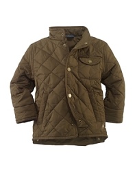 This diamond-quilted microfiber bomber jacket is an updated classic made for timeless durability and style.