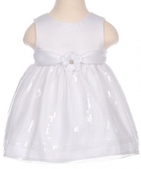 Princess Faith Ever Subtle Dress with Diaper Cover (Sizes 0M - 24M) - white, 24 months