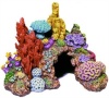 Exotic Environments Caribbean Living Reef Aquarium Ornament, Mini , 4-Inch by 3-1/2-Inch by 3-1/2-Inch