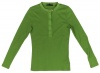 Lauren Ralph Lauren Women's Half Zip Long Sleeve Top (Green Apple) (Medium)