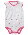 Carters Infant Girls Turtle Bodysuit Romper, 3 Months