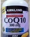 Kirkland Signature CoQ10 300 mg, 100 Softgels