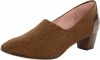 Taryn Rose Women's Fiona Wedge Pump,Brown,10 M US