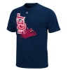 MLB Mens St. Louis Cardinals Bat Boy Athletic Navy Short Sleeve Basic Tee By Majestic