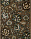 Area Rug 4x5 Rectangle Transitional Green, Teal Color - Surya Basilica Rug from RugPal