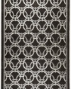 Surya BSL-7112 Basilica Contemporary Area Rug, 4-Feet by 5-Feet 7-Inch, Caviar