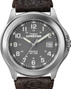 Timex Men's T40091 Expedition Metal Field Brown Nylon and Leather Strap Watch