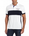 Nautica Men's Short Sleeve Pieced Newport Polo