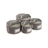 Richards Homewares Micro Fiber Deluxe Plate Case, Set of 4-Grey