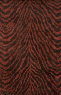 Area Rug 2x3 Rectangle Animal Inspirations Tiger Color - Momeni Serengeti Rug from RugPal