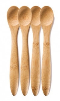 Bambu Baby Bamboo Feeding Spoons, set of 2, Natural