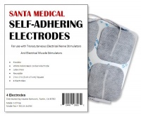 Santamedical 40 2 X 2 Re-Usable Carbon Electrode Pads with Tyco Gel - Satisfaction Guaranteed