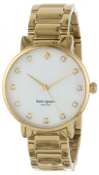 Kate Spade Watches Women's 1YRU0007 Gold Crystal Marker Bracelet Gramercy Watch