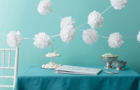 Martha Stewart Crafts Pom-Pom Garland, White