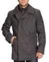 Ben Sherman Men's Funnel Neck Melton Coat