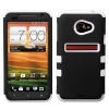 MYBAT HTCEVO4GLHPCTUFFSO003NP Premium TUFF Case for HTC EVO 4G LTE - 1 Pack - Retail Packaging - Black/Solid White