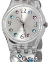 Swatch Women's Menthol Tone LK292G Silver Stainless Steel Swiss Quartz with Silver Dial