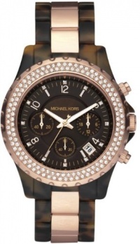 Michael Kors Women's MK5416 Madison Chronograph Tortoise and Rose Gold Watch