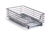 Household Essentials Extra-Deep Sliding Cabinet Organizer, Chrome, 11-1/2-Inch