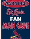 St. Louis Cardinals Fan Man Cave Metal Sign 8 x 12