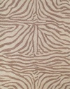 Liora Manne Ravella Zebra Rug, 7-Feet 6-Inch by 9-Feet 6-Inch, Brown