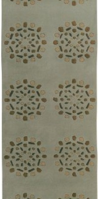 Area Rug 2x8 Runner Contemporary Spa Color - Surya Bombay Rug from RugPal