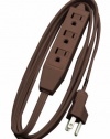 Woods 0608 8-Feet Cube Extension Cord with Power Tap, Brown