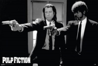 (24x36) Pulp Fiction Movie (Pointing Guns) Poster Print