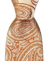 Scott Allan Men's Paisley Necktie - Orange and Blue