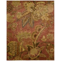 Nourison JA43 Jaipur Rectangle Hand Tufted Area Rug, 9.6 by 13.6-Feet, Flame