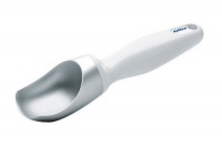 Zyliss 71372 Metal Ice-Cream Scoop with Ergonomic Plastic Handle, White