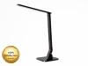 Conoco® Smart TT-DL01(Piano Black) Versatile Natural Light LED Desk Lamp (4 Lighting Modes- Reading, Studying, Relaxation & Bedtime, 5- Level Brightness Control for each mode, Touch Sensitive Control Panel, 1-Hour Auto Timer, 5V/1A USB Charging Port)